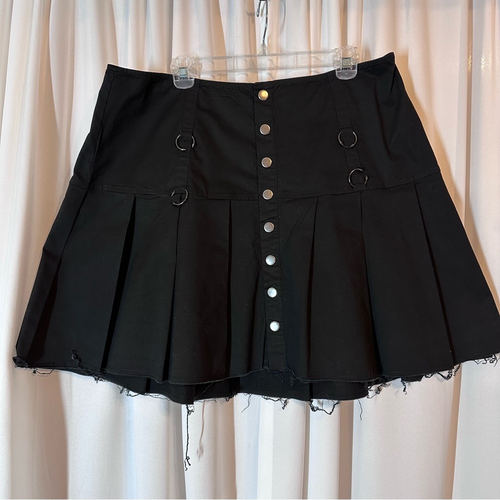 Dolls Kill Current Mood Mini Pleated Skirt 2X Whimsygoth Dark Academia Punk NWOT